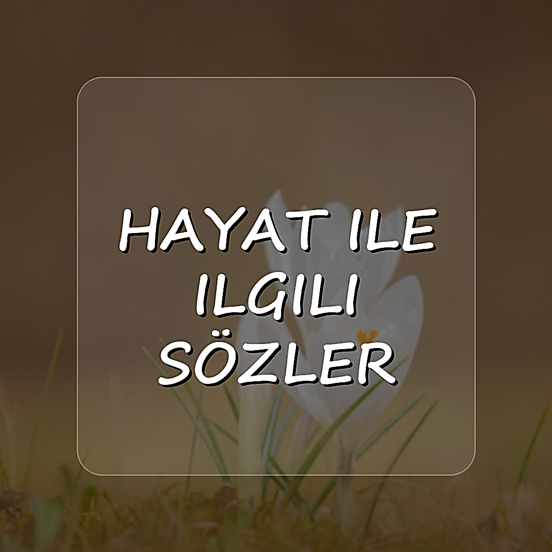 hayat ile ilgili sözler - 2026