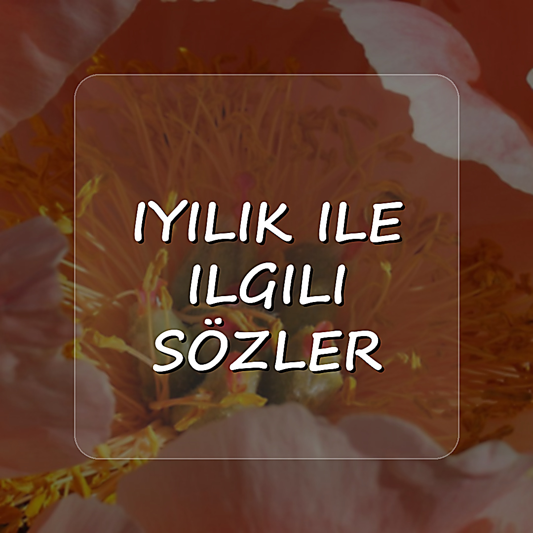 iyilik ile ilgili sözler - 2026